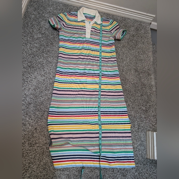 Vintage 1970 Handmade Rainbow Dress - Picture 10 of 11